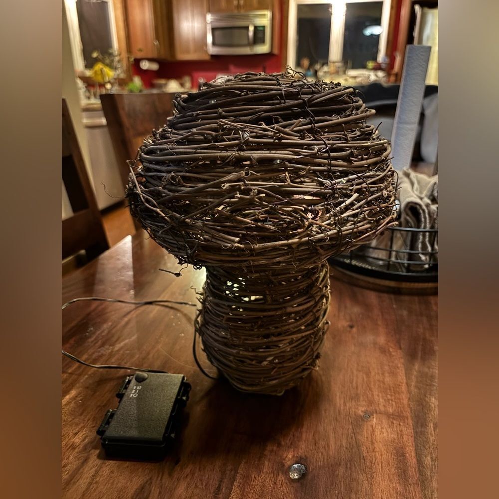 Grapevine Fairy Mushroom light lamp